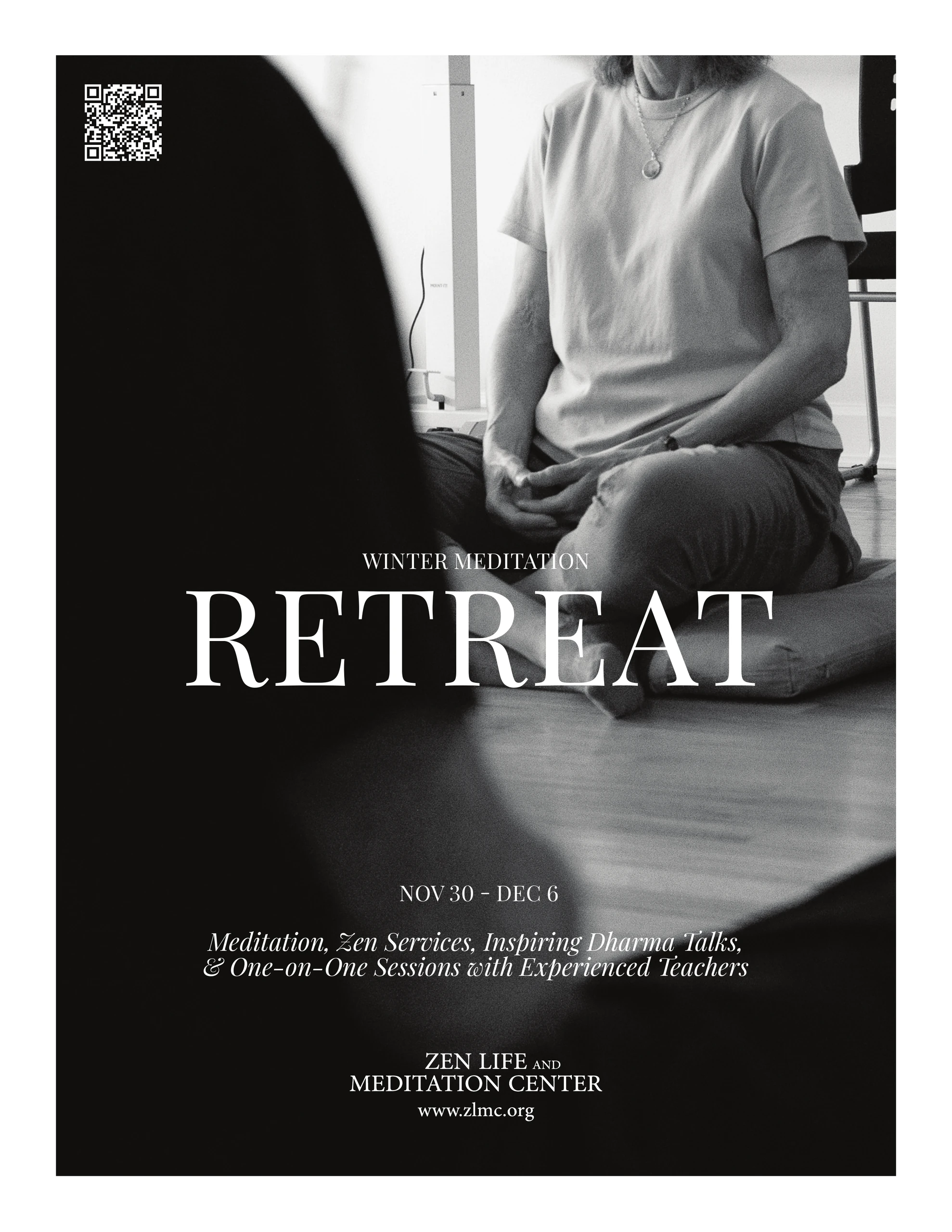 Winter Sesshin retreat poster