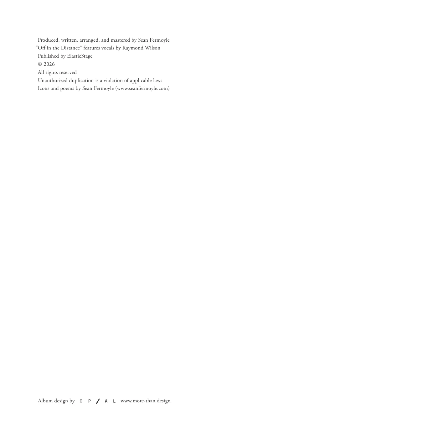 Booklet — Credits
